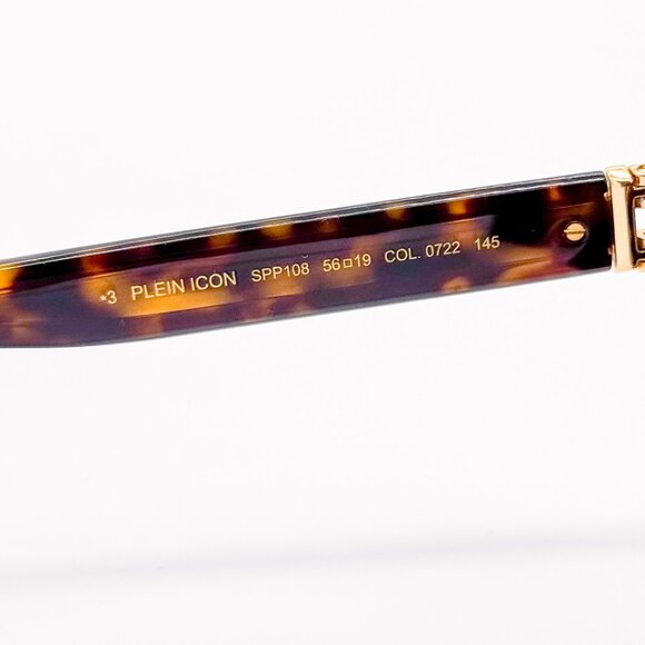 NEW PHILIPP PLEIN ICON SPP108M 0722 HAVANA UNISEX SUNGLASSES  PHILIPP PLEIN